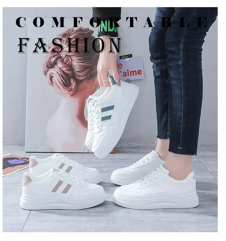 Women's Casual Sports Shoes – Breathable & Wear-Resistant Tennis Sneakers