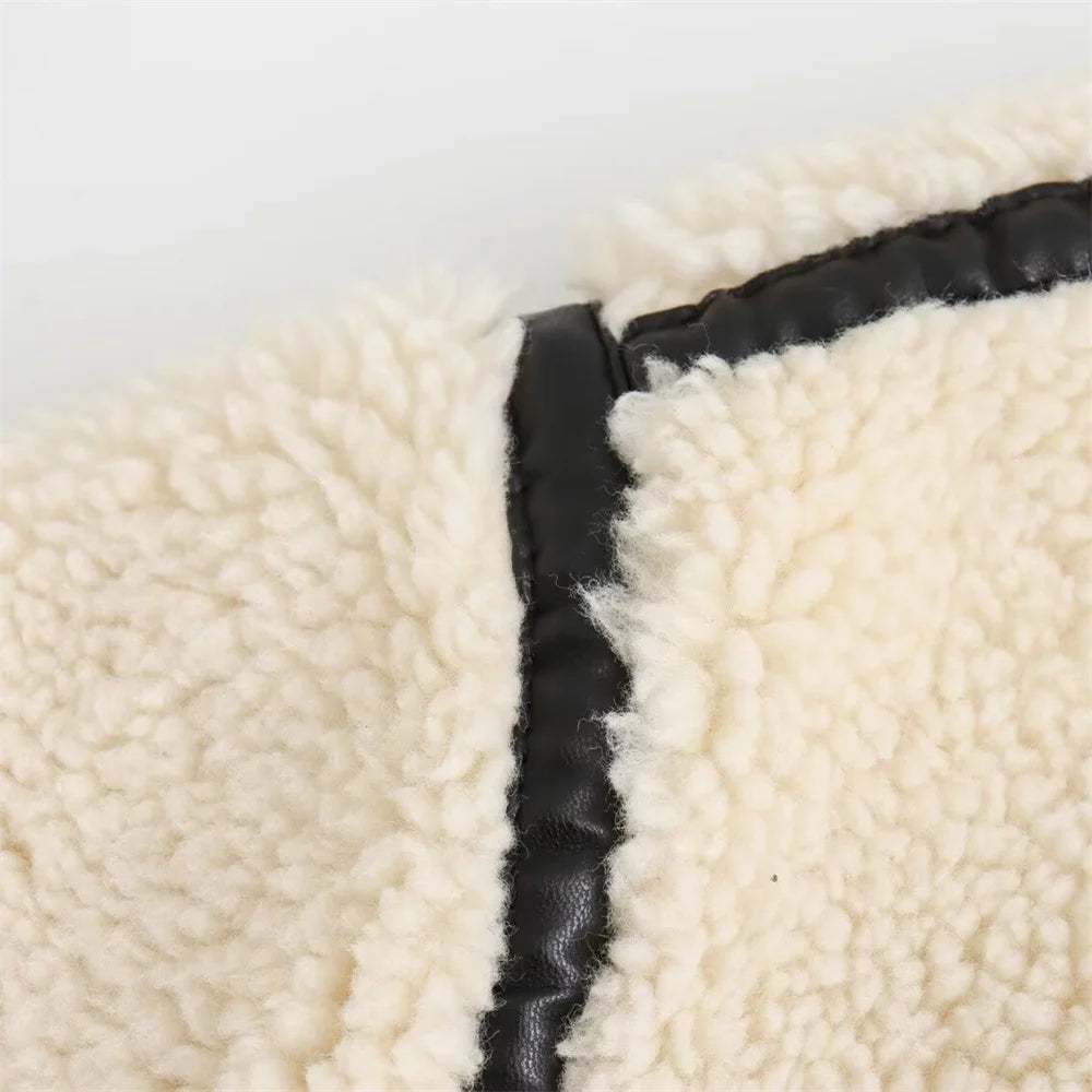 Fur-Integrated Moto Coat – Fall/Winter 2025 Fashion