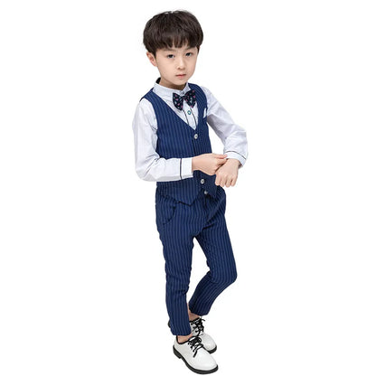 Elegant Boys’ Performance Outfit – Shirt, Vest & Pants Set