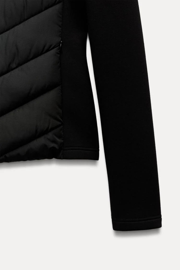 Stylish Warmth: Hooded Patchwork Cotton Jacket