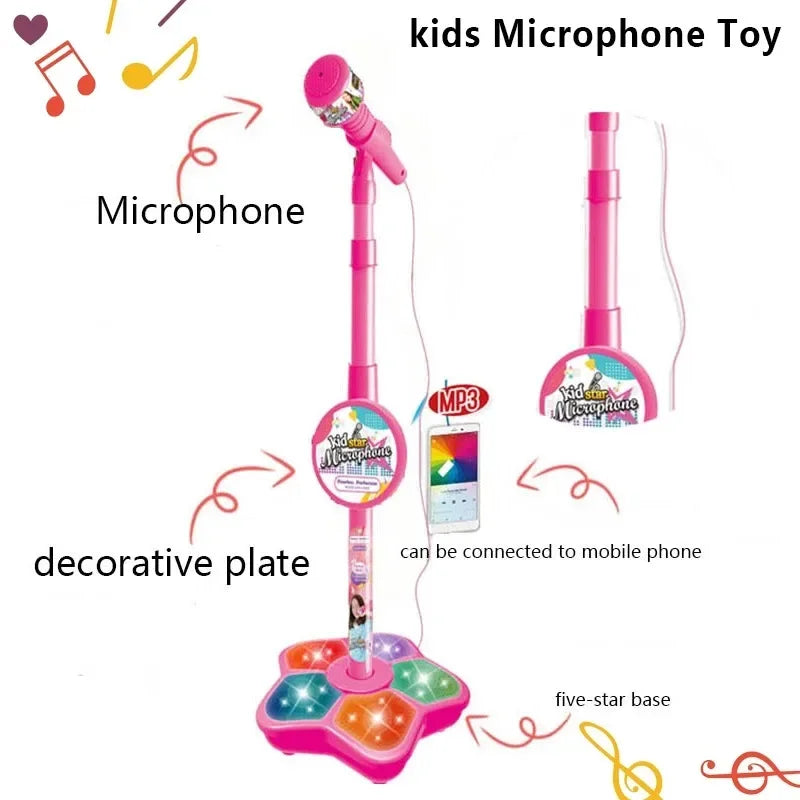 Kids’ Karaoke Microphone with Stand – Musical Educational Toy