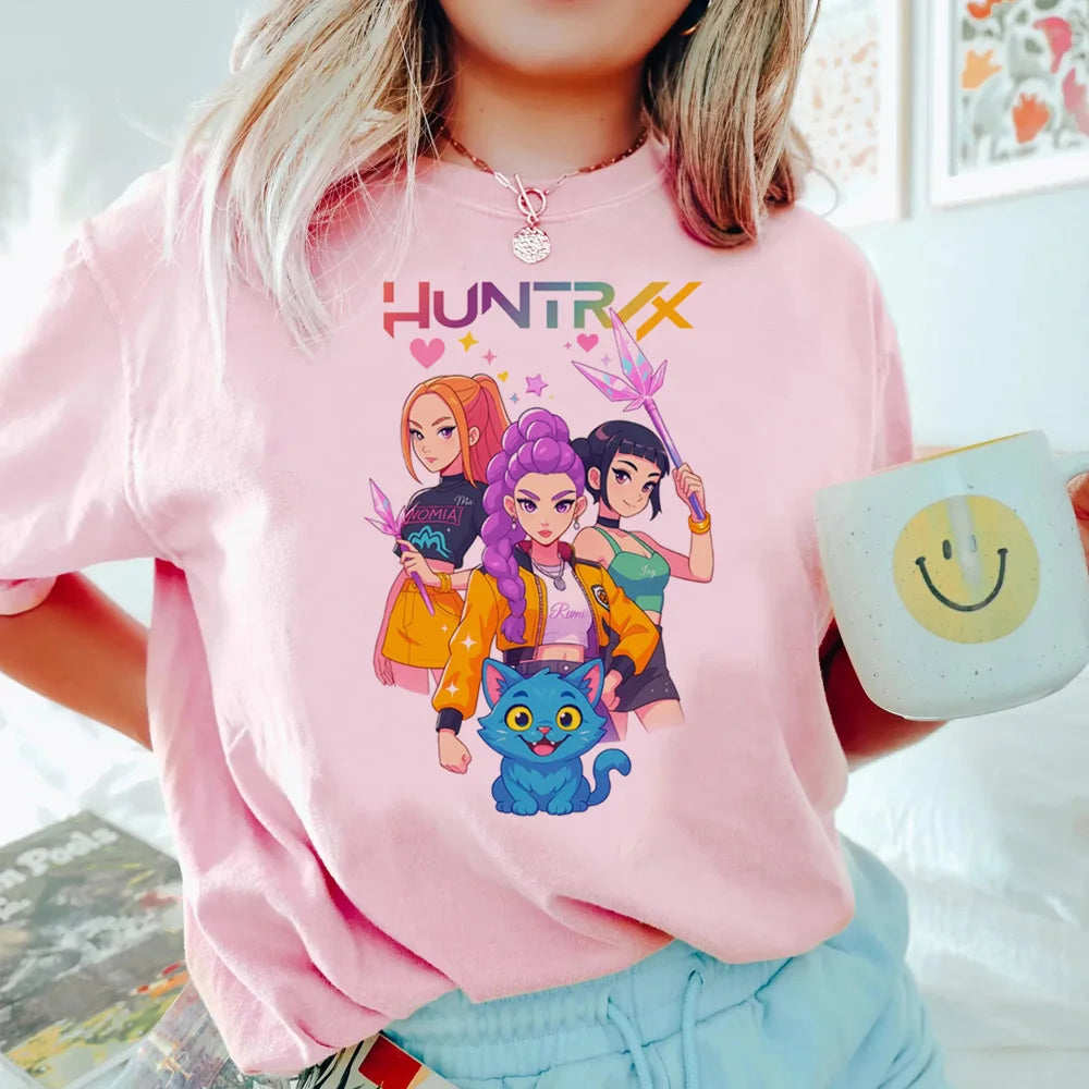 Anime Kpop Demon Hunters Kids T-Shirt – Casual Street Style Top