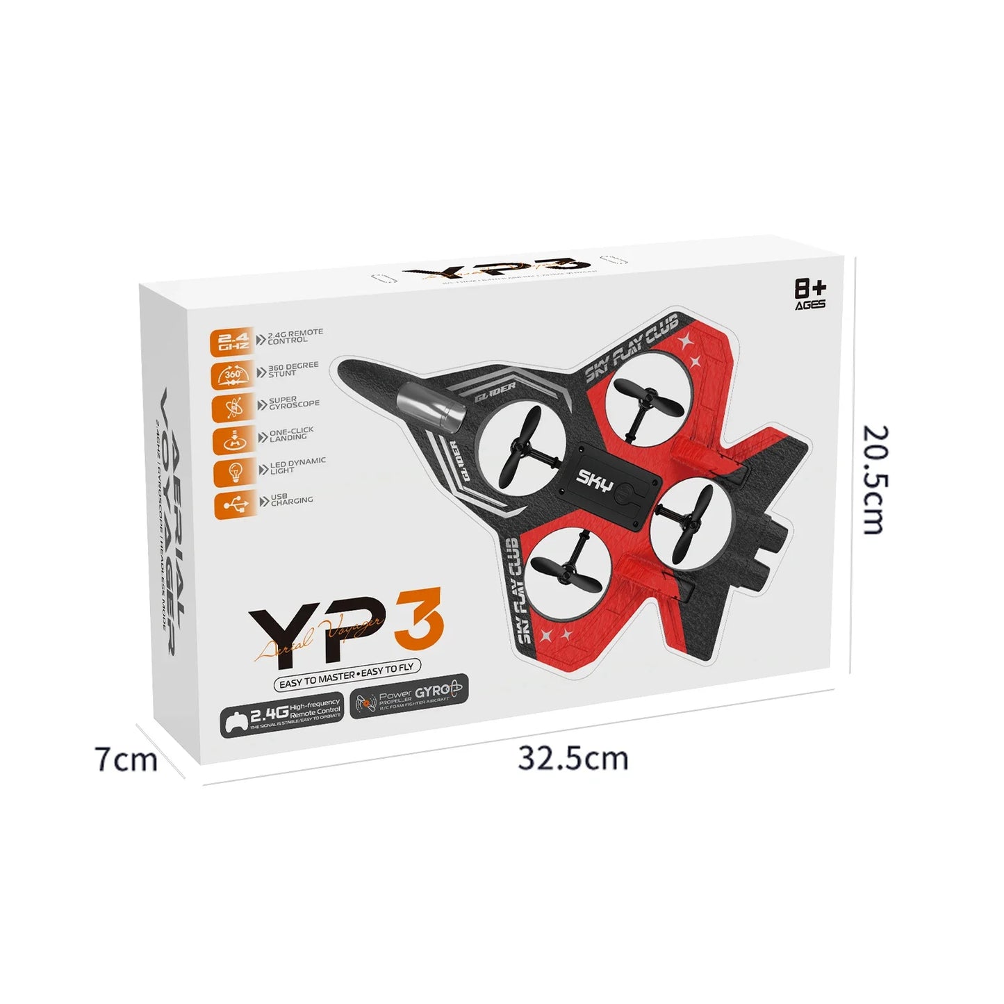 RC Helicopter Toy – 4-Motor Stable Foam Glider for Boys & Girls