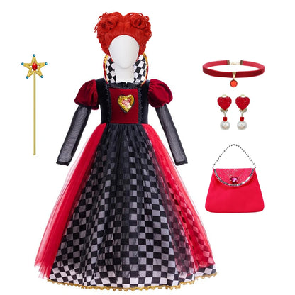 Halloween Witch & Queen of Hearts Cosplay Dress