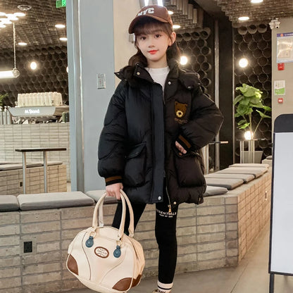 Girls’ Zipper Parka – Warm & Stylish Outerwear