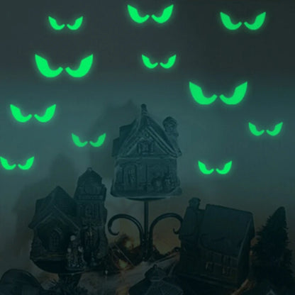 Glow-in-the-Dark Halloween Wall Decals: Spooky Eyes for Your Party!