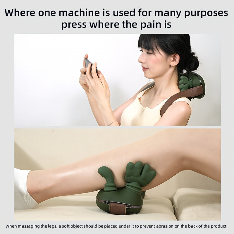 USB Deep Tissue Massager – 8 Therapeutic Probes for Full-Body Relief | Rechargeable & Ergonomic Design - Ultra Shoppings