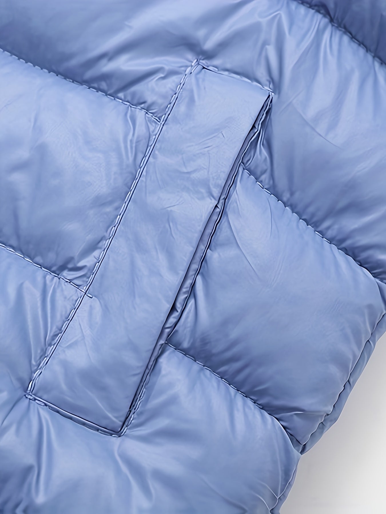 2025 New Lightweight Hooded Jacket – Black & Grey Color-Block, Polyester Lined Winter Coat