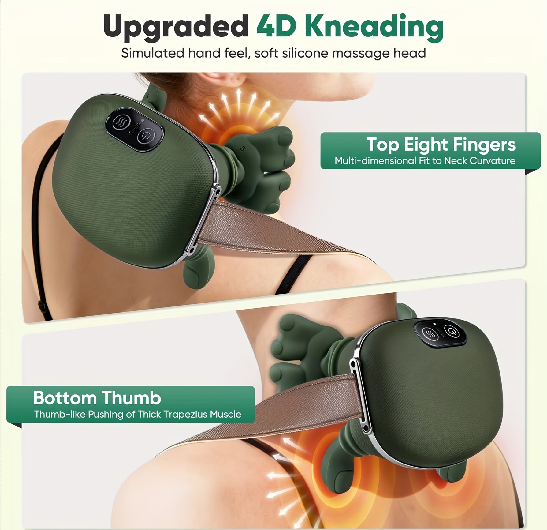 USB Deep Tissue Massager – 8 Therapeutic Probes for Full-Body Relief | Rechargeable & Ergonomic Design - Ultra Shoppings
