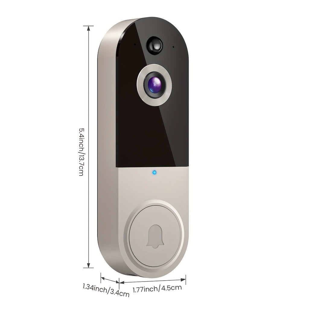 2K Wireless Video Doorbell Camera with AI Detection, Night Vision & 2-Way Audio - Ultra Shoppings