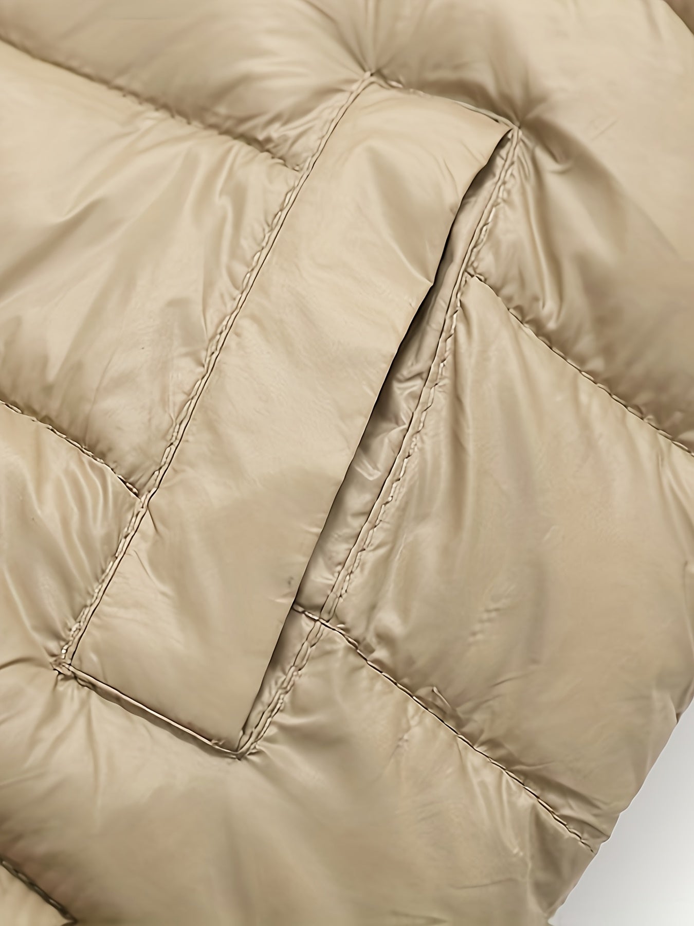 2025 New Lightweight Hooded Jacket – Black & Grey Color-Block, Polyester Lined Winter Coat