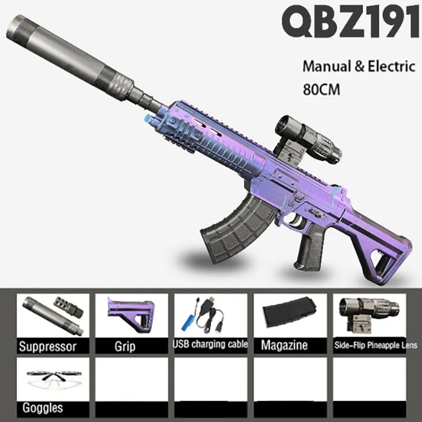 M416 Ultra-EBB Electric Gel Blaster – High-Speed Automatic Rifle with Realistic Blowback Action