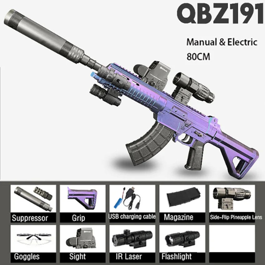 M416 Ultra-EBB Electric Gel Blaster – High-Speed Automatic Rifle with Realistic Blowback Action