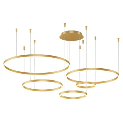 Elegant Circular LED Chandelier: Modern Lighting for Living Spaces