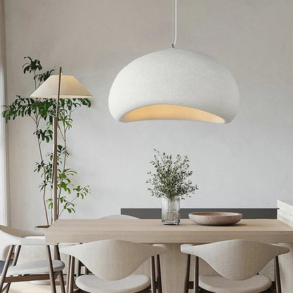 Nordic Wabi Sabi Pendant Lamp: Modern LED Chandelier for Dining & Living Spaces