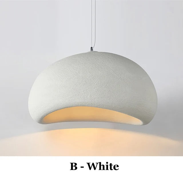 Nordic Wabi Sabi Pendant Lamp: Modern LED Chandelier for Dining & Living Spaces